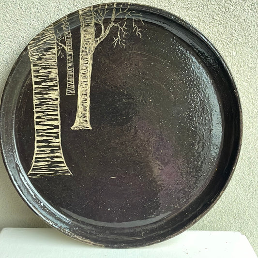 Bord met bomen tekening