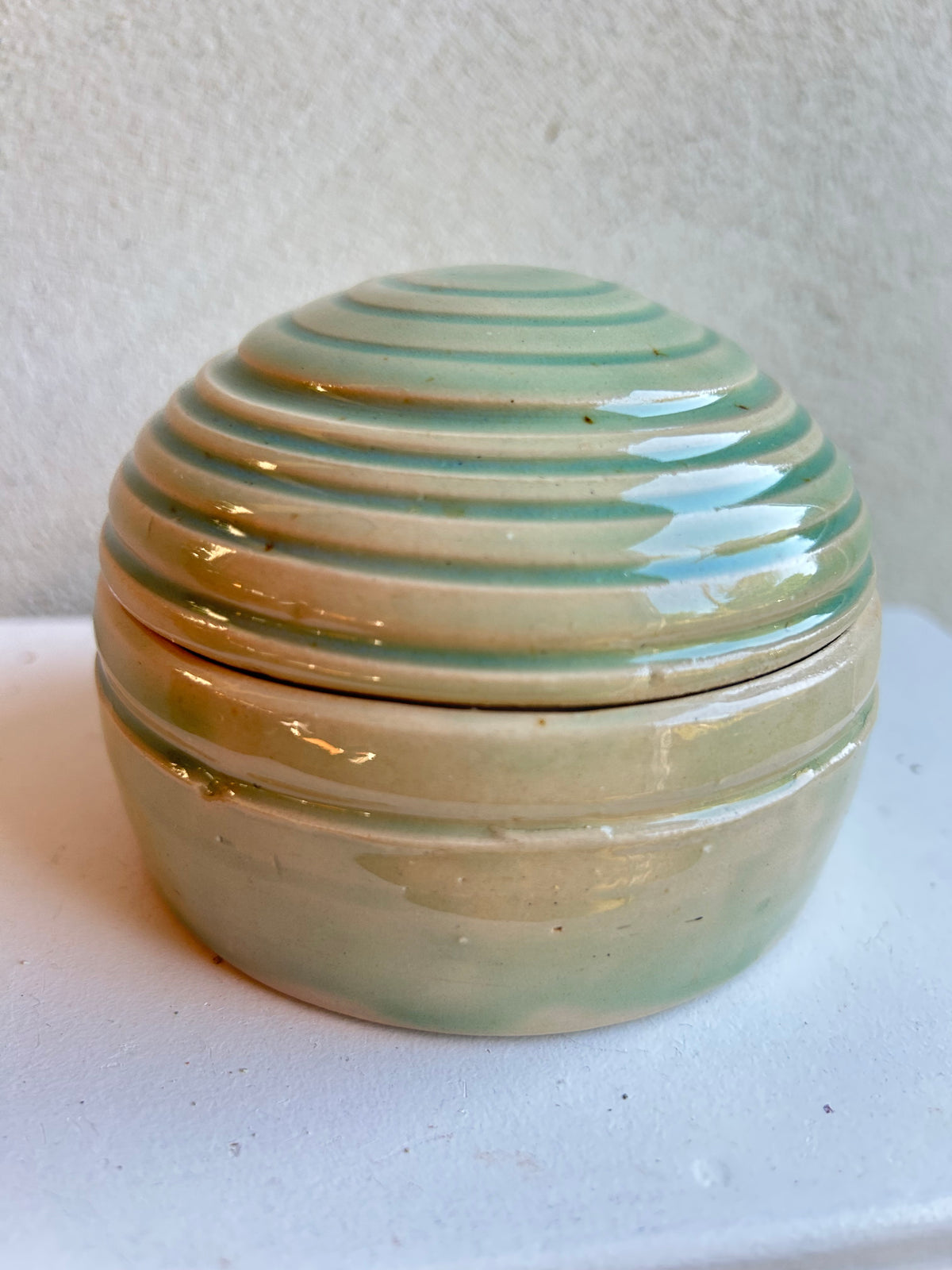 Green lidded box