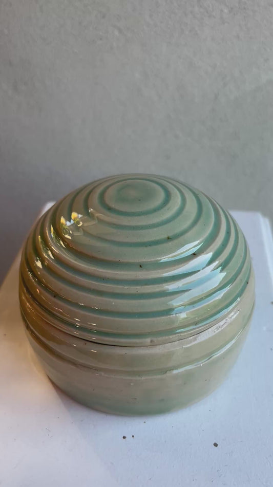 Green lidded box