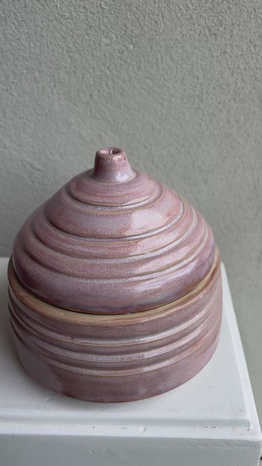 Purple lidded box